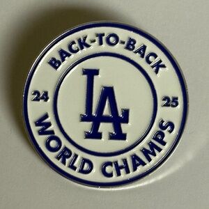 LA Dodgers Back To Back Champions Hat Pin Pins New Era Fitted Hats Bag Baseball